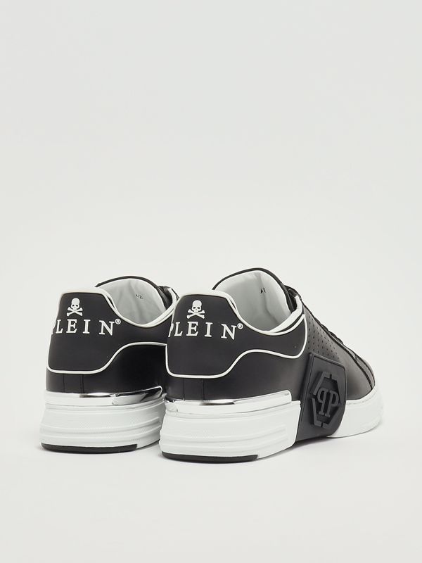 3. Hexagon Low Top nappa leather sneakers for men Black Philipp Plein paesusc0775ple005n