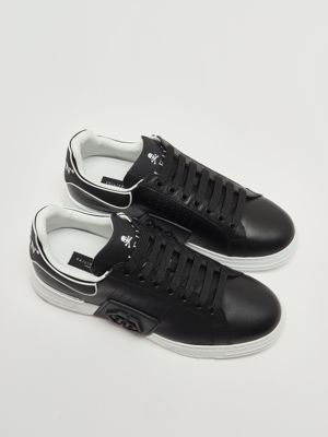 2. Hexagon Low Top nappa leather sneakers for men Black Philipp Plein paesusc0775ple005n