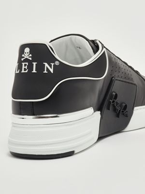 5. Hexagon Low Top nappa leather sneakers for men Black Philipp Plein paesusc0775ple005n