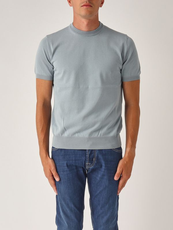 Maglia uomo in cotone rasato 2451001 Carta Da Zucchero