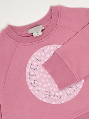 3. Sweat-shirt en coton pour fille Rose Stella McCartney tx4b20z0453