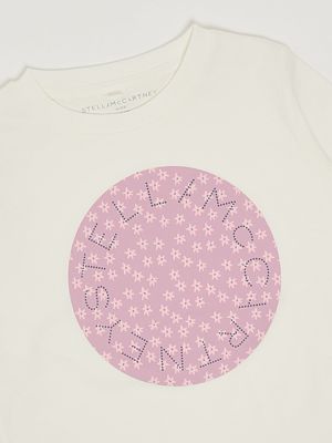 3. Baumwoll-T-Shirt für Mädchen Weiß Stella McCartney tx8b21z0434