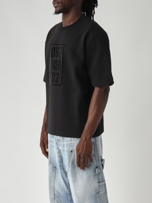 3. Cotton-blend T-shirt for men Black Dsquared2 s74gu0892d25006