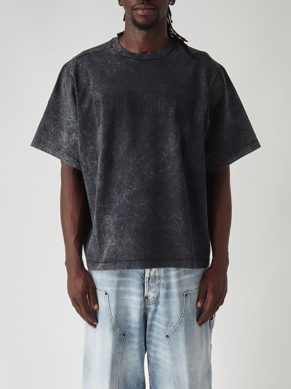 1. Herren-T-Shirt aus Baumwolle Ada Dunkelgrau Dsquared2 s74gd1460d20073