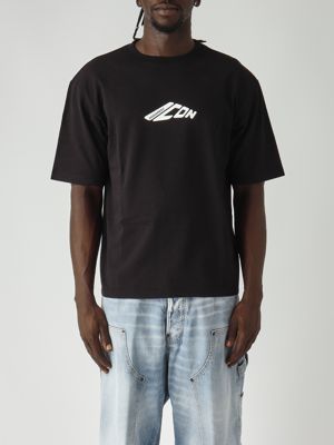 Dsqaured2 cotton T-shirt with rubberized print for men