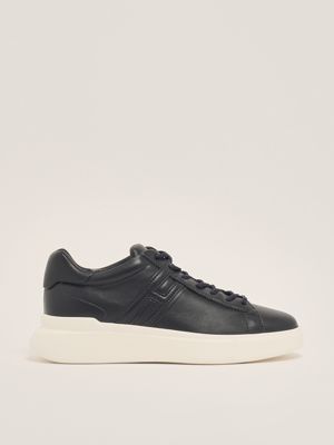Hogan H580 H Slash leather sneakers with embossed logo for