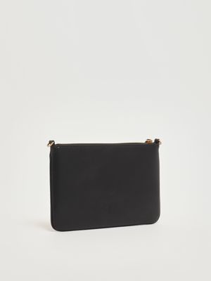 3. Damenhandtasche Flat Classic aus Leder Schwarz Pinko 100455a0f1