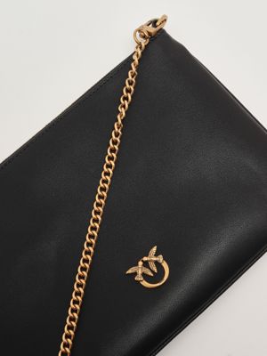 6. Damenhandtasche Flat Classic aus Leder Schwarz Pinko 100455a0f1