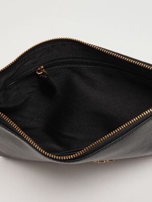 5. Damenhandtasche Flat Classic aus Leder Schwarz Pinko 100455a0f1