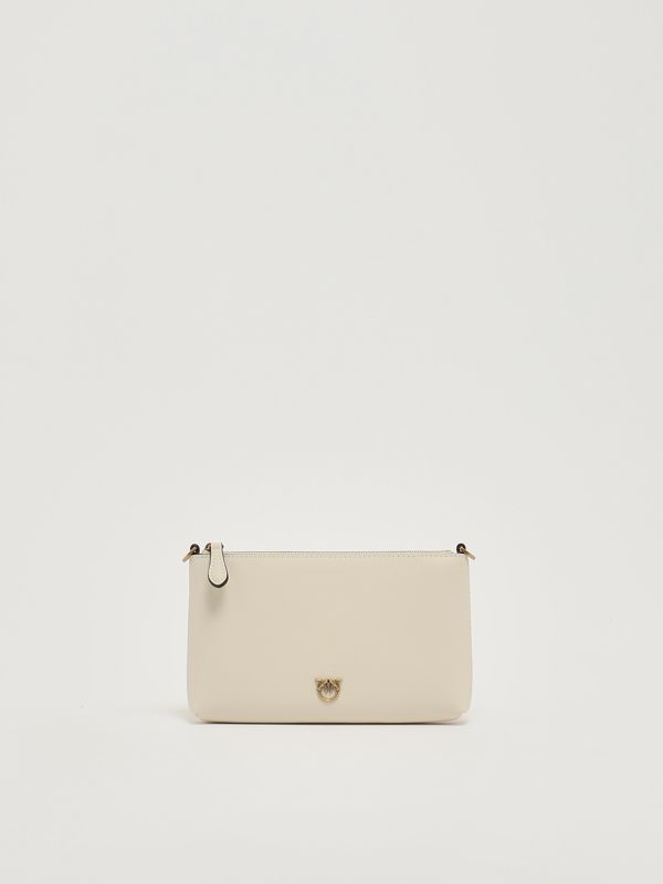 1. Sac Flat Horizontal Mini en cuir pour femme Blanc Pinko 104277a0f1