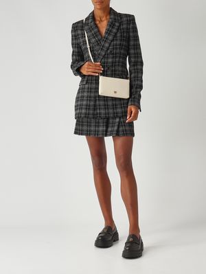 2. Sac Flat Horizontal Mini en cuir pour femme Blanc Pinko 104277a0f1