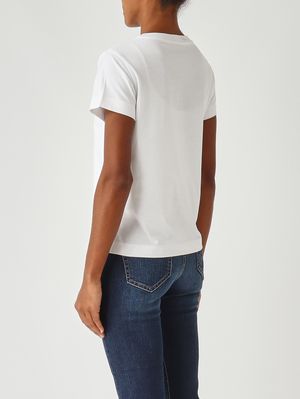 4. T-shirt Basique en coton pour femme Blanc Pinko 100373a2re