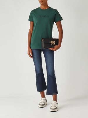 2. T-shirt Start en coton pour femme Vert Pinko 101752a2rd