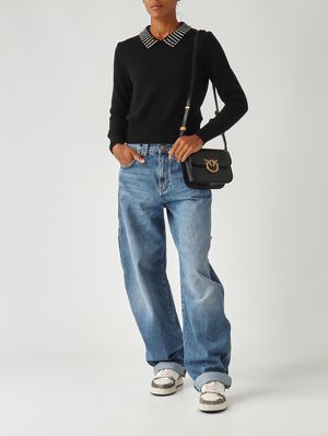 2. Eloisette Damenjeans aus Baumwolldenim Mittlere Denim Pinko 105542a2rp