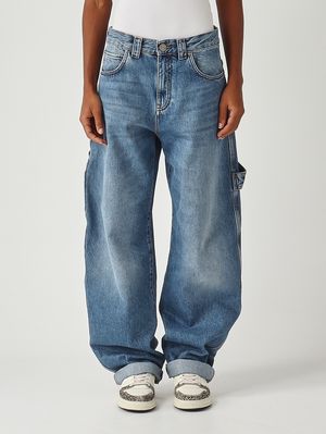 Eloisette cotton denim jeans for women Medium Denim Pinko