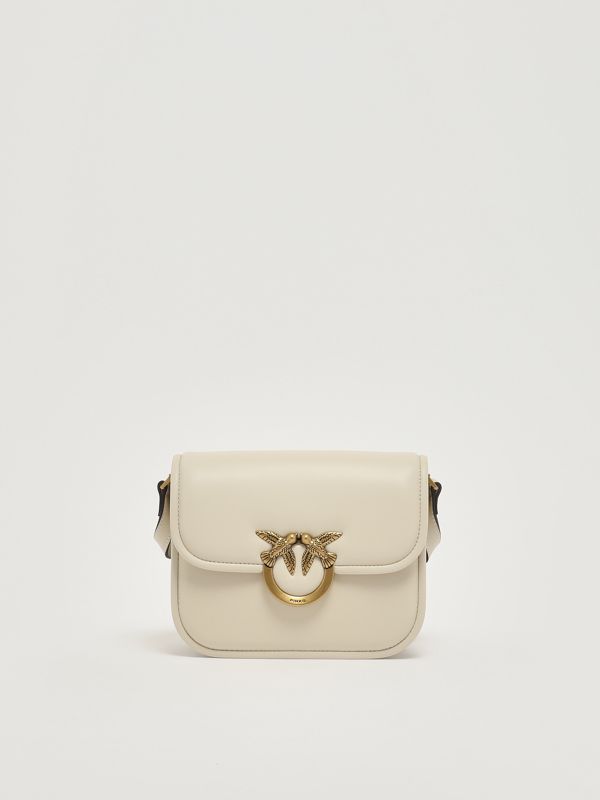 1. Women's Love Box Mini Leather Bag White Pinko 104297a26l