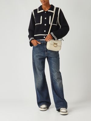 2. Women's Love Box Mini Leather Bag White