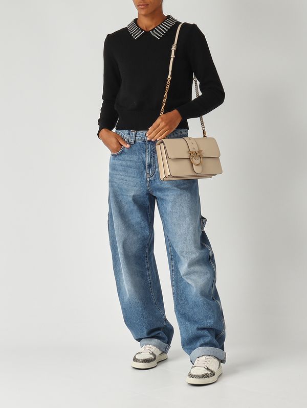 2. Love One Classic leather bag for women Beige Pinko 105857a0f1
