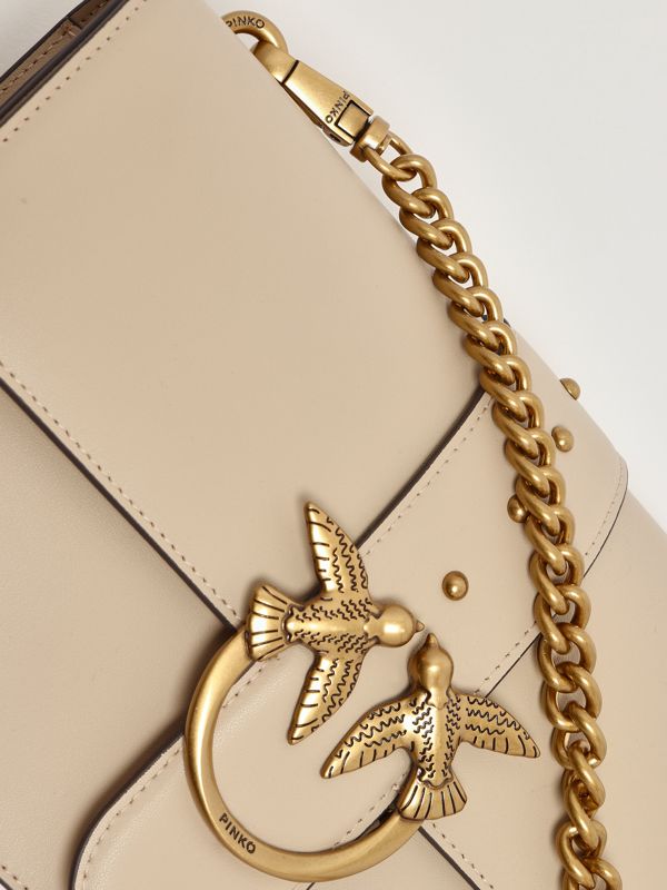 6. Love One Classic leather bag for women Beige Pinko 105857a0f1