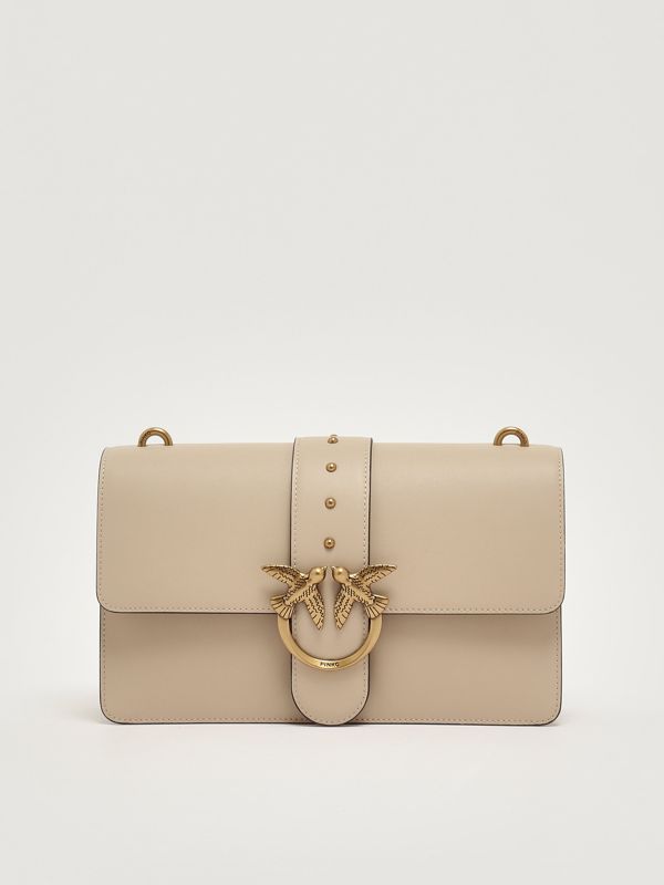 1. Love One Classic leather bag for women Beige Pinko 105857a0f1
