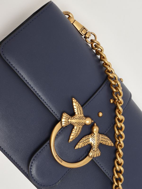 6. Love One Classic leather bag for women Indigo Pinko 105857a0f1