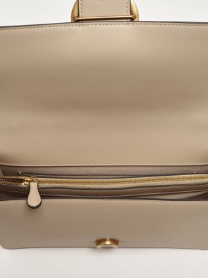 5. Love One Classic leather bag for women Beige