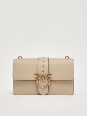 Pinko Love Summer Basket women's bag in natural raffia with