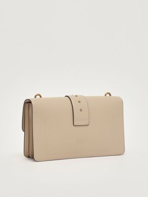 3. Love One Classic leather bag for women Beige