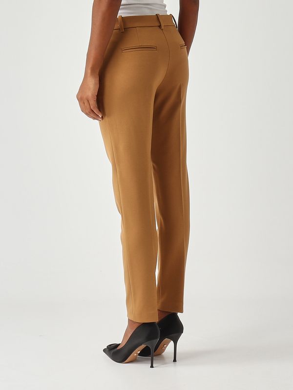 4. Pantalone donna Bello in misto cotone stretch Beige Pinko 100155a24d