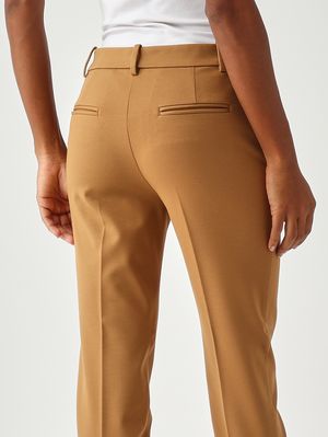 5. Bello stretch cotton blend trousers for women Beige Pinko 100155a24d