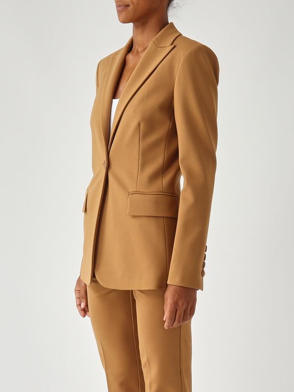 3. Blazer de mujer New Signum en tejido técnico de viscosa elástica Beige Pinko 104903a24c