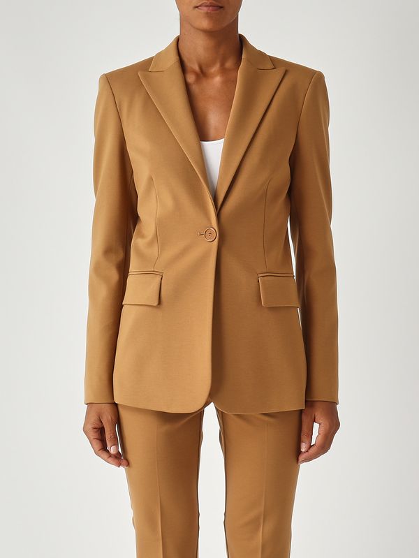 1. Blazer de mujer New Signum en tejido técnico de viscosa elástica Beige Pinko 104903a24c