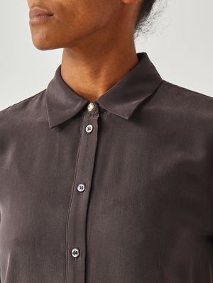 5. Camicia donna Crackers in seta Marrone Pinko 105593a2t7