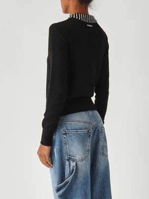 4. Mentotene wool blend sweater for women Black Pinko 105530a2s4