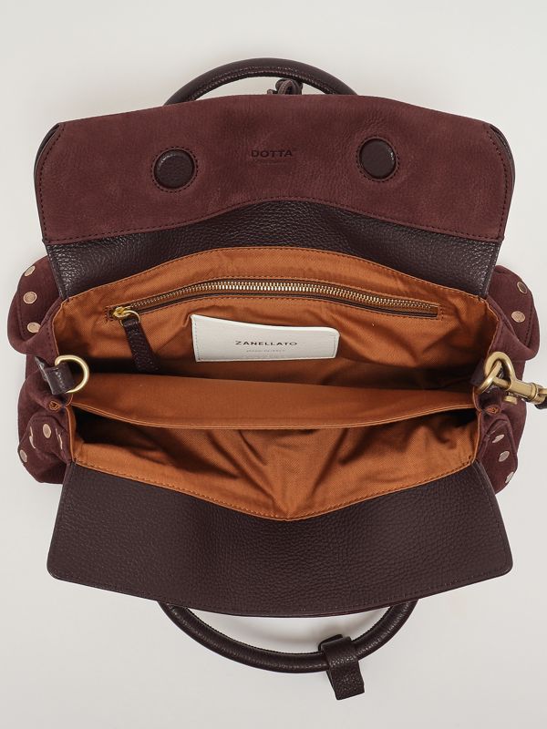 Dotta Jones S grained suede bag for women 0691200070000 Wine