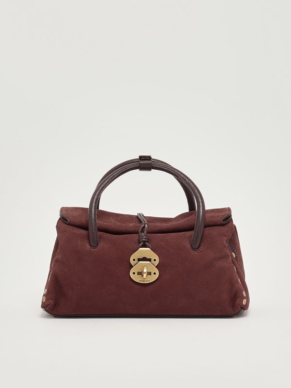 1. Dotta Jones S Damentasche aus genarbtem Wildleder Wine Zanellato 0691200070000 s