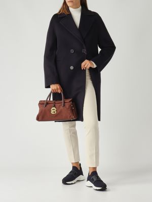 2. Dotta Jones S Damentasche aus genarbtem Wildleder Wine Zanellato 0691200070000 s