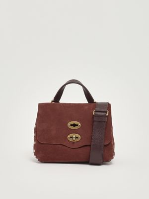 4. Postina Jones Baby grained suede leather bag for women Vinaccia Zanellato 0680900070000 b