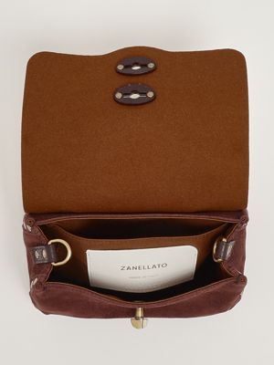 5. Postina Jones Baby grained suede leather bag for women Vinaccia Zanellato 0680900070000 b