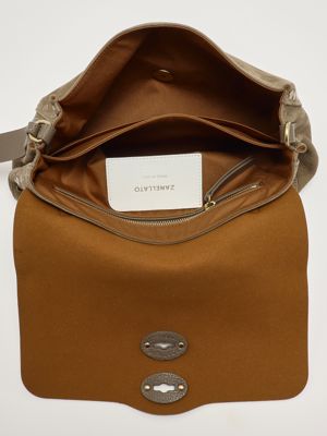 5. Sac Jones S en daim pour femme Gris Voltolina Zanellato 0680900070000 s