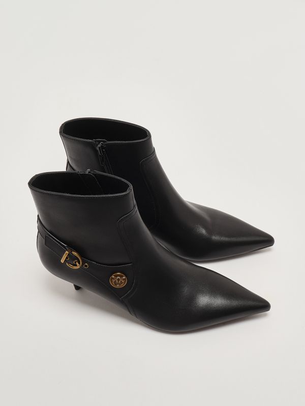 2. Gloria 14 leather ankle boots for women Black Pinko sd0367p087