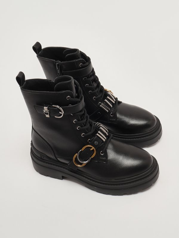 2. Mia 19 leather ankle boots for women Black Pinko sd0407p087