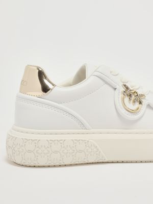 5. Sneakers Yoko 06 en cuir pour femme Blanc Pinko ss0041p087