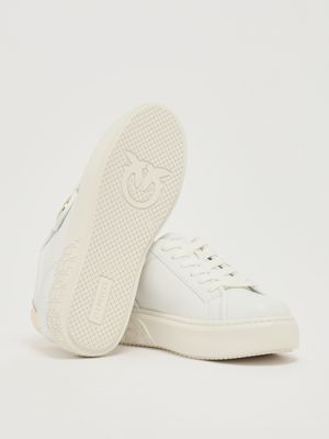 4. Sneakers Yoko 06 en cuir pour femme Blanc Pinko ss0041p087