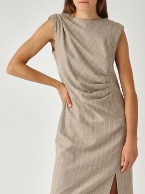 5. Robe pour femme Justine en mélange cachemire Tourterelle Liviana Conti f5wl20