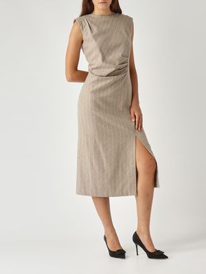 2. Robe pour femme Justine en mélange cachemire Tourterelle Liviana Conti f5wl20