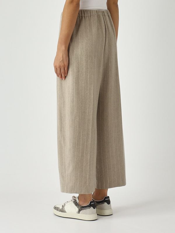 4. Pantalon femme Tristan en mélange cachemire Tourterelle Liviana Conti f5wl33
