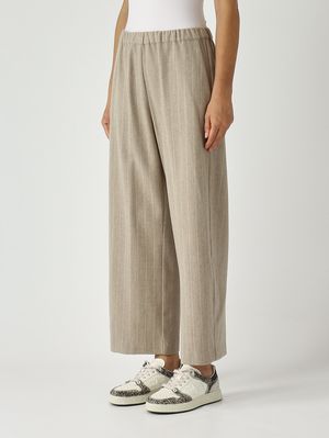 3. Pantalone donna Tristan in misto cashmere Tortora Liviana Conti f5wl33