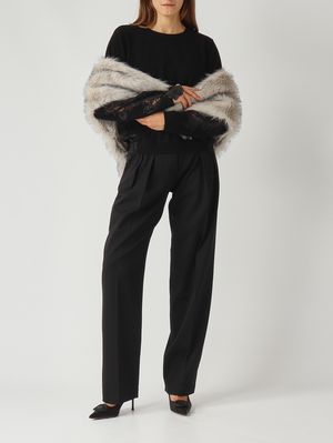 2. Damenpullover Faith aus Wolle Schwarz Liviana Conti f5wg96