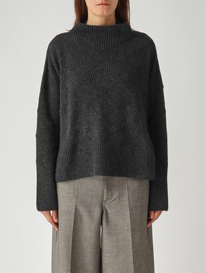 Pull femme Marta en mélange de cachemire Anthracite Liviana Conti